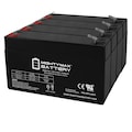 Mighty Max Battery 6V 1.3Ah Protection One BT0004N Alarm Battery - 4 Pack ML1.3-6MP462